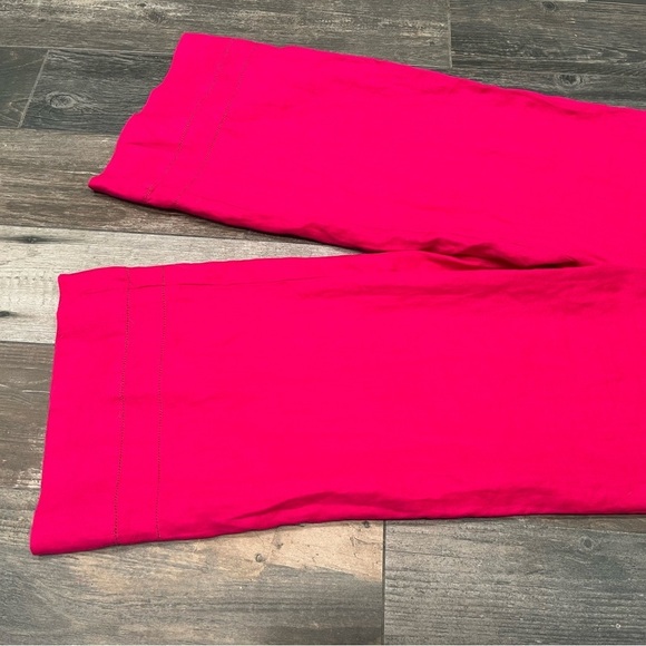 NWT $198 Magaschoni Linen Open Needlework Pintuck Wide Leg Lined Jumpsuit sz S - Picture 4 of 14